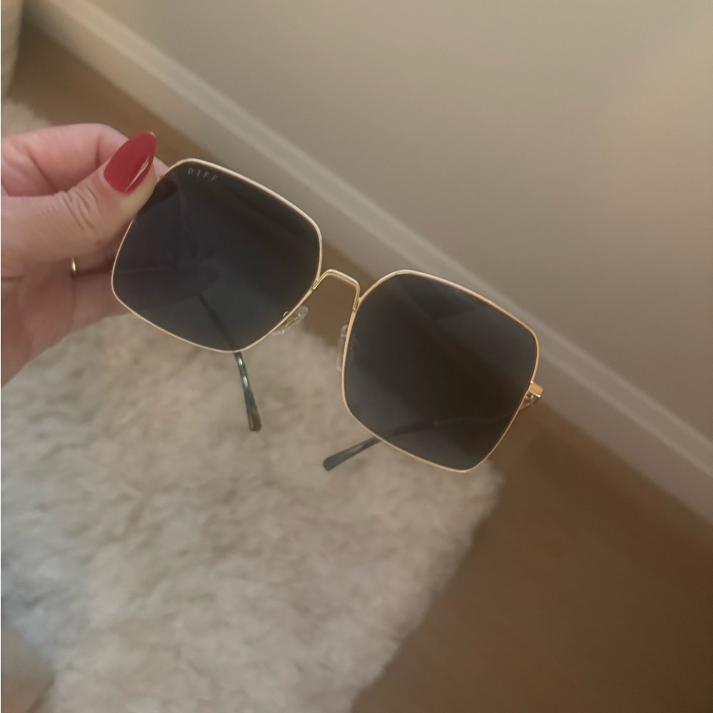 Diff Eyewear Blue and Gold Sunglasses - Picture 4 of 6